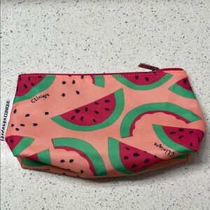 Clinique Watermelon Print makeup bag